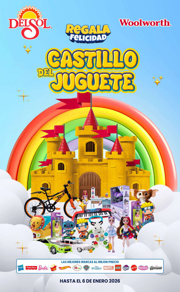 Castillo Del Juguete en Tiendas Del Sol y Woolworth 2025